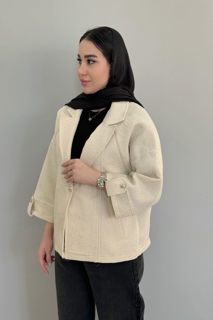 کت ژاکارد لمه دار