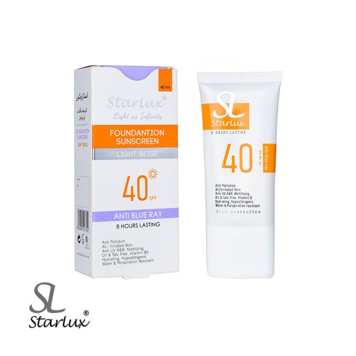 ضدآفتاب رنگی spf40 بژ روشن استارلوکس