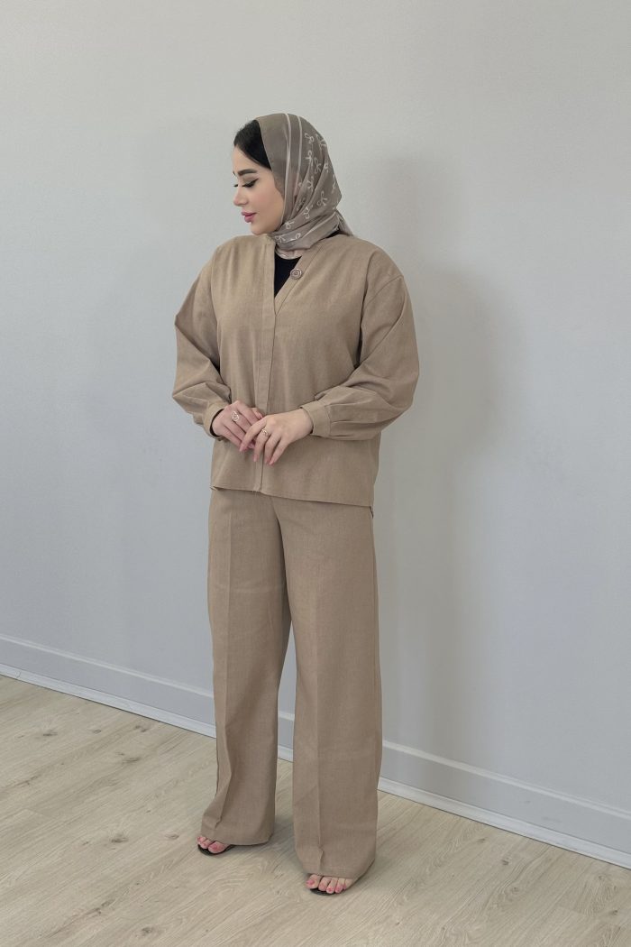 ست لینن تک دکمه