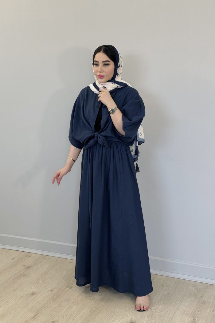 ست شومیز و دامن لینن