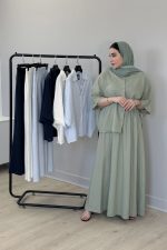 ست شومیز و دامن لینن