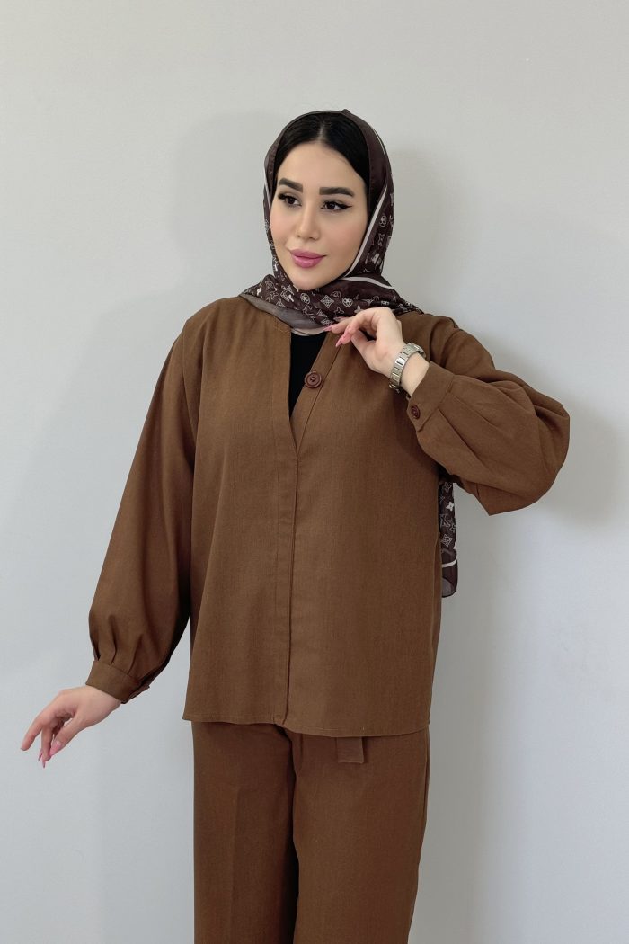 ست لینن تک دکمه