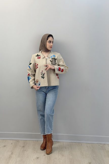 کت فوتر گلدوزی